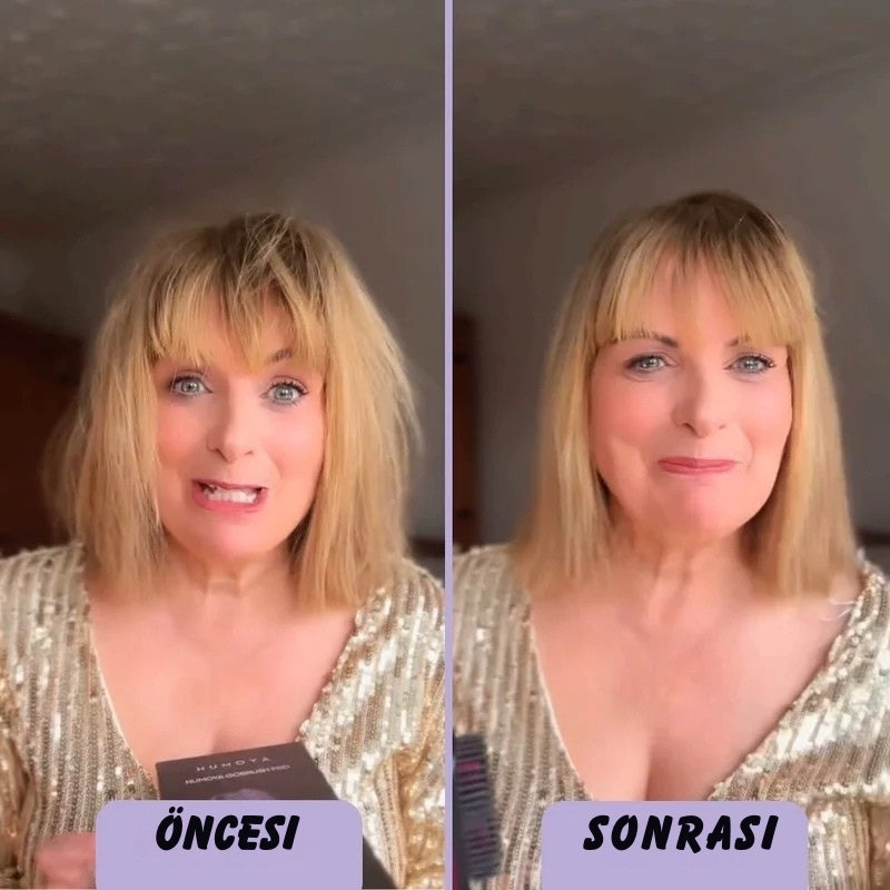 Taşınabilir Düzleştirici Saç Fırçası